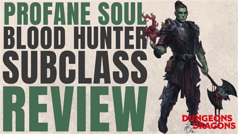 Profane Soul (5e Subclass) .